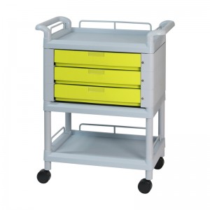 구로메디칼 > 간호비품(Nursing Appliance)  > 대경카트 DKCT-DC205R(그레이) 웨건 왜건 드레싱카트 의료용카트 드레싱카 응급카트 병원카트