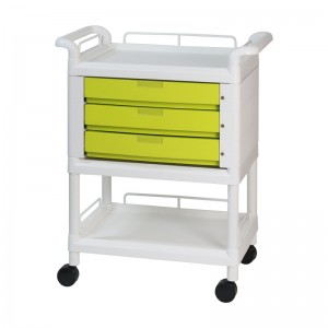 구로메디칼 > 간호비품(Nursing Appliance)  > 대경카트 DKCT-DC205R(화이트) 웨건 왜건 드레싱카트 의료용카트 드레싱카 응급카트 병원카트